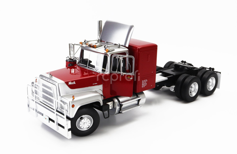 Road-kings Mack Rl700l Tractor Truck 3-assi 1974 1:18 Červená Stříbrná