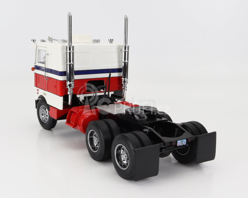 Road-kings Peterbilt 352 Pacemaker Tractor Truck 3-assi 1979 1:18 Bílá Červená Modrá