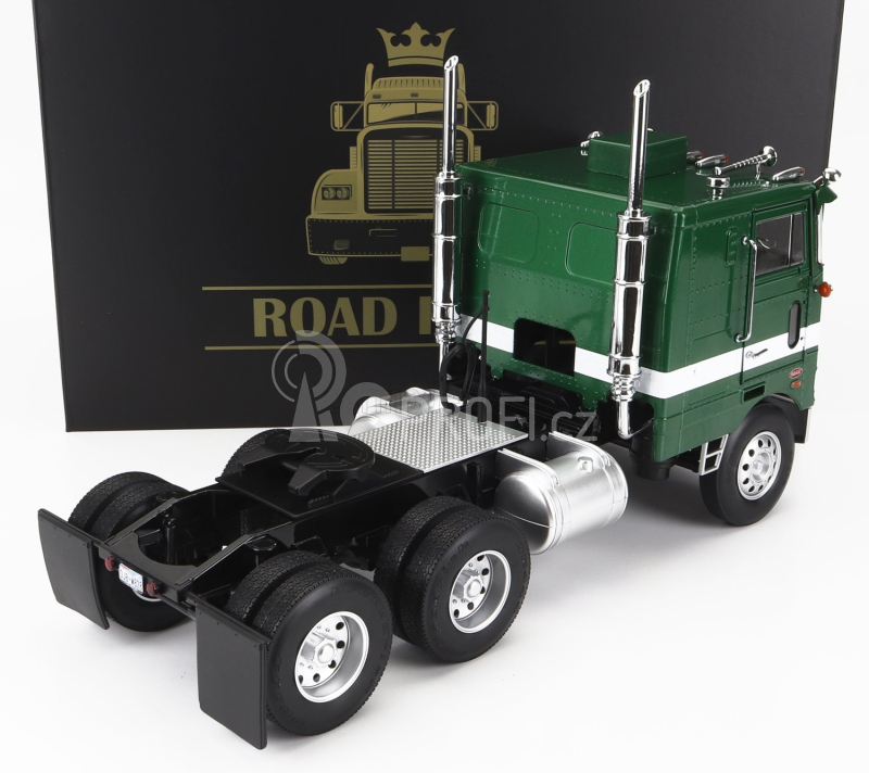 Road-kings Peterbilt 352 Pacemaker Tractor Truck 3-assi 1979 1:18 Zelená Bílá