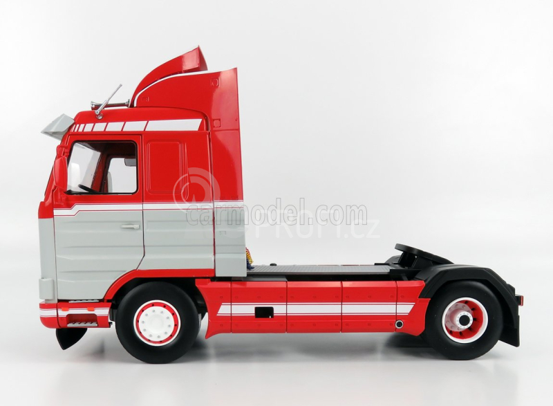 Road-kings Scania 143m 500 Streamline Tractor Truck 2-assi 1995 1:18 Červená Šedá Bílá
