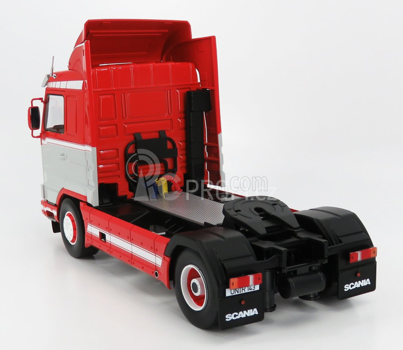 Road-kings Scania 143m 500 Streamline Tractor Truck 2-assi 1995 1:18 Červená Šedá Bílá