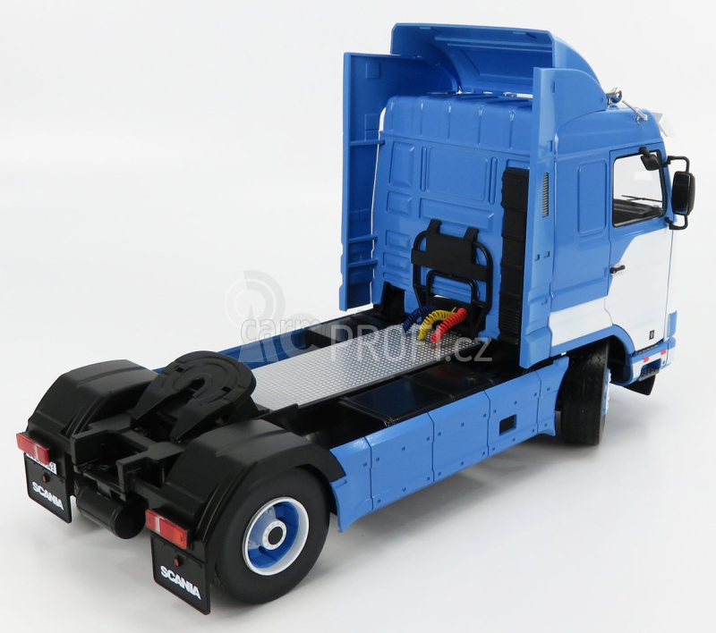 Road-kings Scania 143m 500 Streamline Tractor Truck 2-assi 1995 1:18 Světle Modrá Bílá