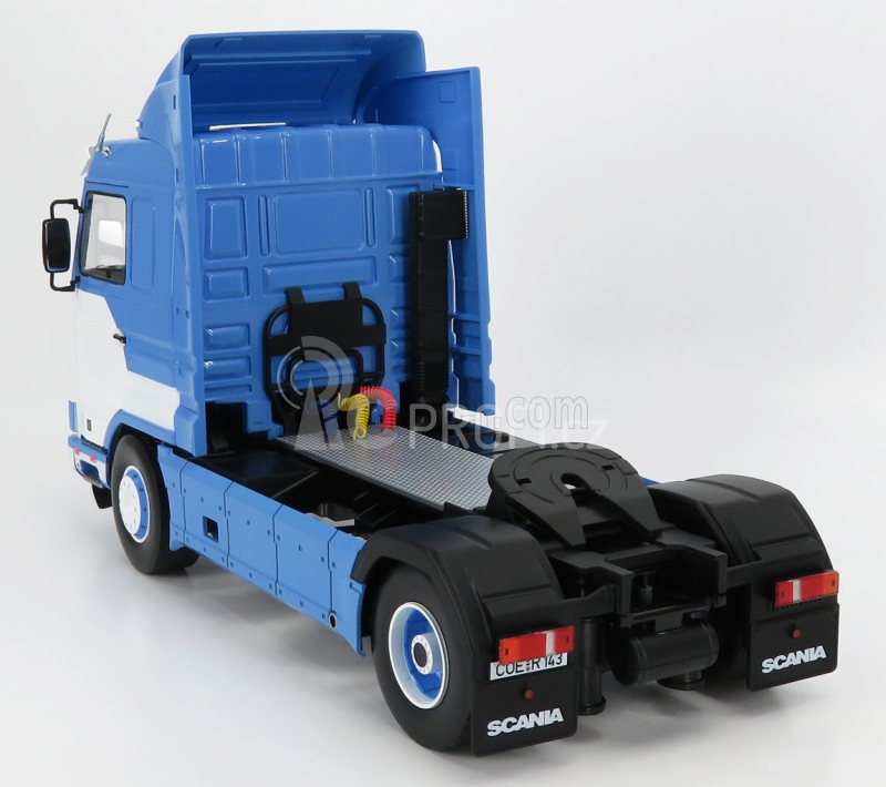 Road-kings Scania 143m 500 Streamline Tractor Truck 2-assi 1995 1:18 Světle Modrá Bílá