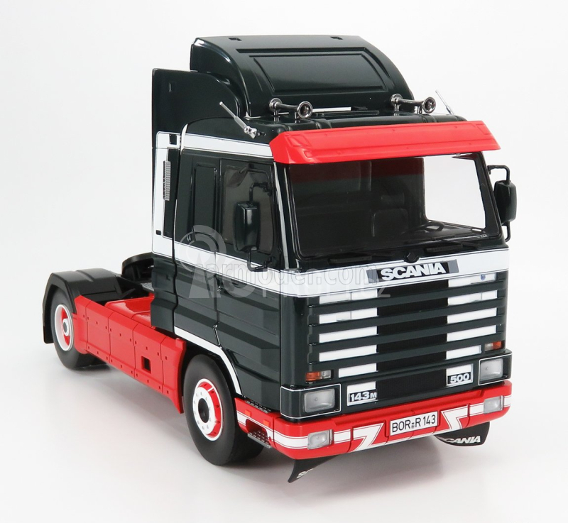Road-kings Scania 143m 500 Streamline Tractor Truck 2-assi 1995 1:18 Tmavě Zelená Červená Bílá