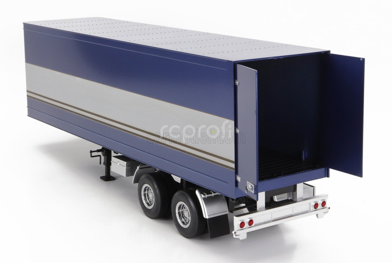 Road-kings Trailer Trailer For Truck - Rimorchio 1:18 Modrá Stříbrná