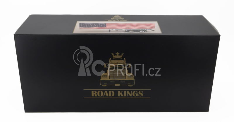 Road-kings Trailer Trailer For Truck Stars & Stripes Livery - Rimorchio 1:18 Bílá Modrá Červená