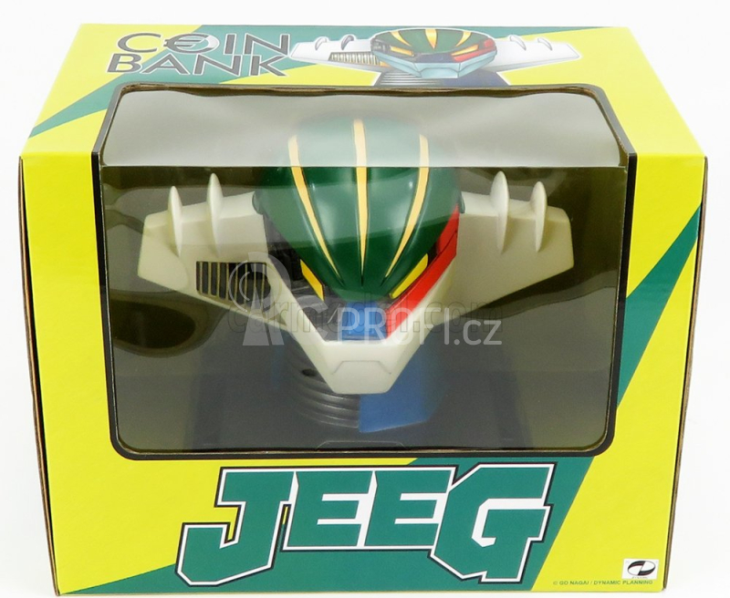 Robot Hl-pro Jeeg - Coin Bank Figure - Jeeg Robot D'acciaio - Salvadanaio - Go-nagai 1:27 Šedá Zelená Červená