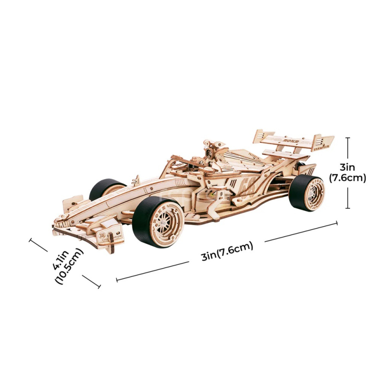 RoboTime 3D dřevěná skládačka Závodní auto