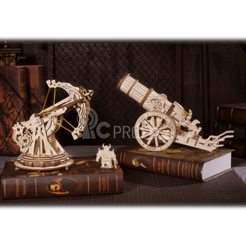 RoboTime 3D dřevěné mechanické puzzle Obléhací balista