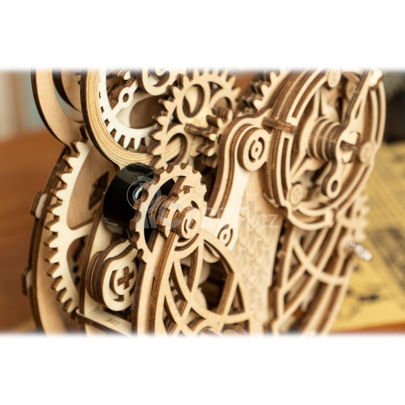 RoboTime 3D dřevěné mechanické puzzle Soví hodiny - poškozený obal