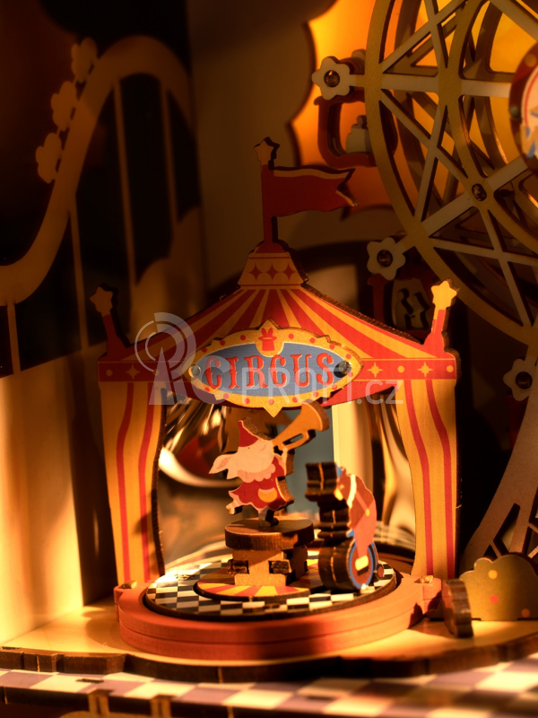 RoboTime 3D Dřevěné puzzle Karneval při západu slunce