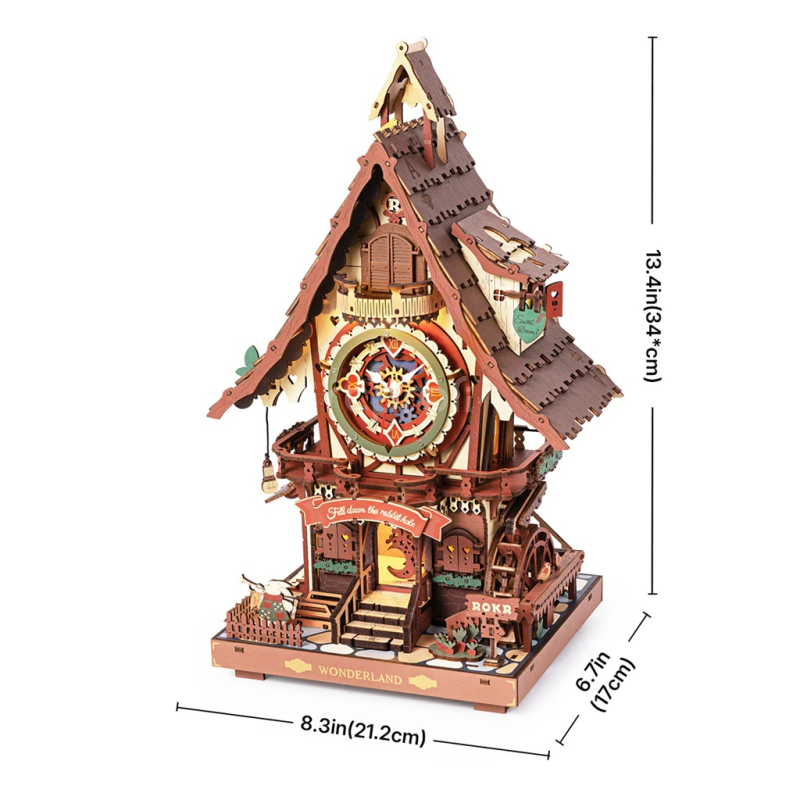 RoboTime 3D mechanická skládačka Kukačkové hodiny