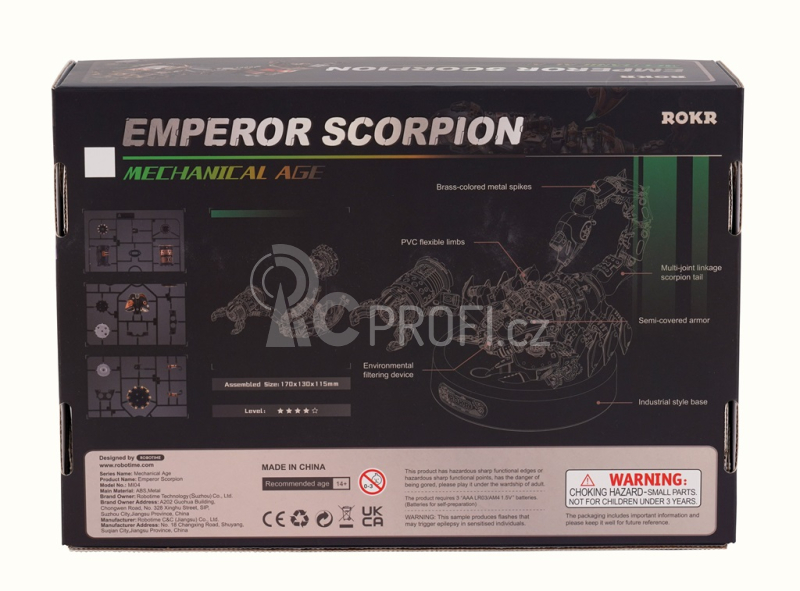RoboTime 3D mechanické puzzle Císař Scorpion
