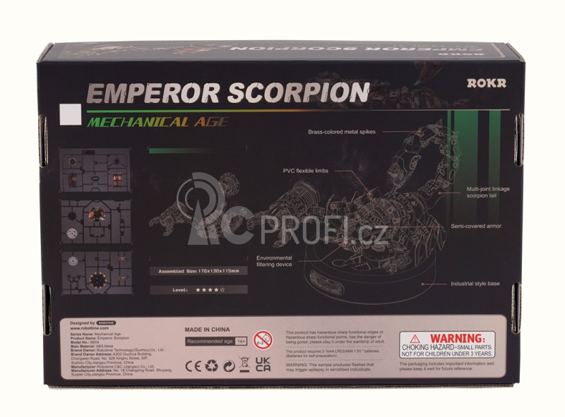 RoboTime 3D mechanické puzzle Císař Scorpion