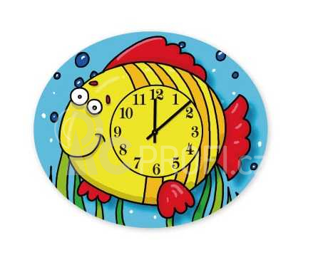RoboTime 3D puzzle hodiny se strojkem rybka