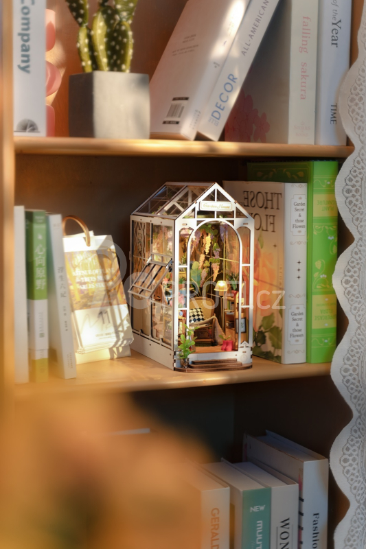 RoboTime 3D puzzle Zarážka na knihy Garden House (dřevěná)