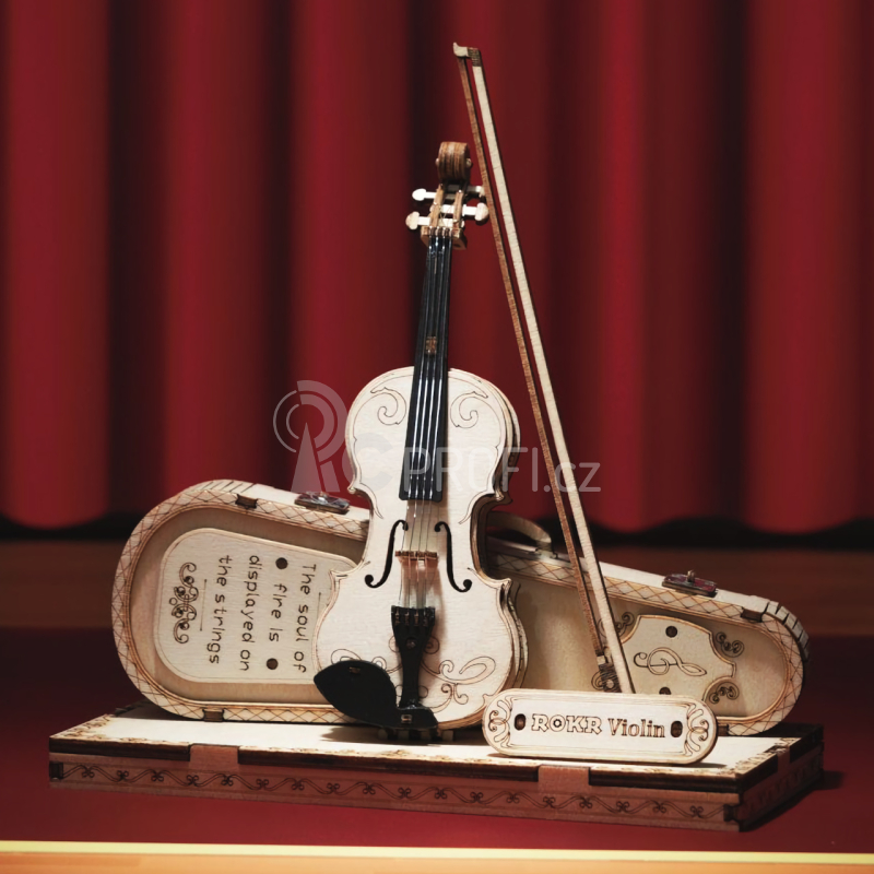 RoboTime dřevěné 3D puzzle Viola