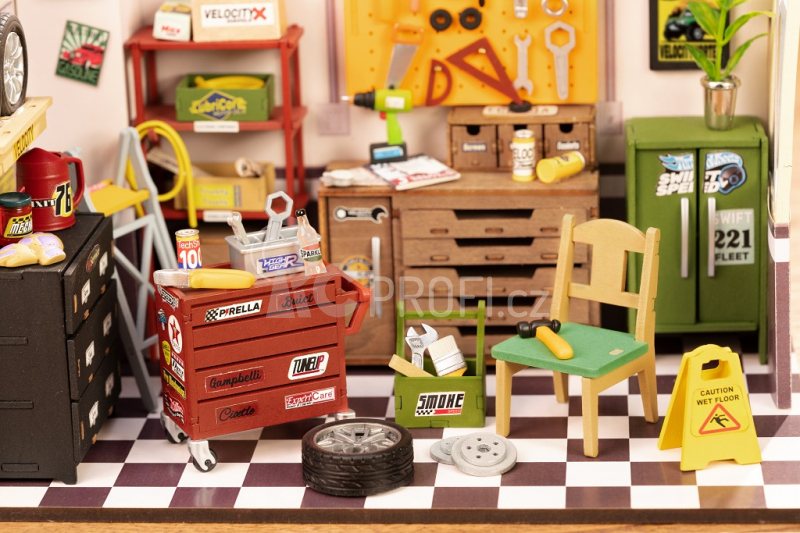 RoboTime miniatura domečku Garáž