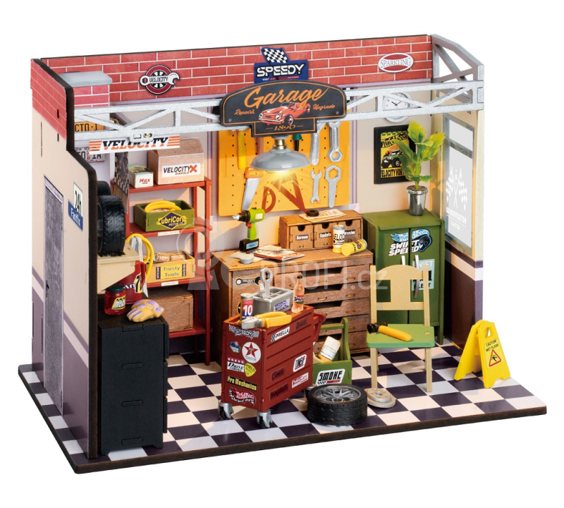 RoboTime miniatura domečku Garáž