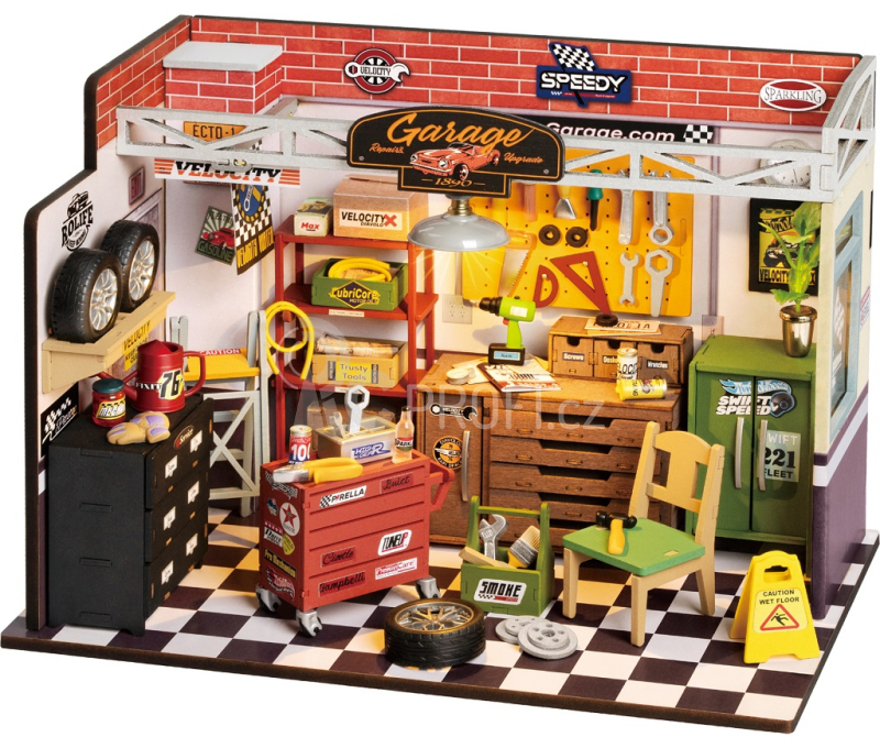 RoboTime miniatura domečku Garáž