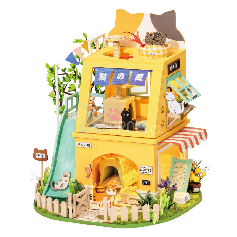 RoboTime miniatura domečku Kočičí dům
