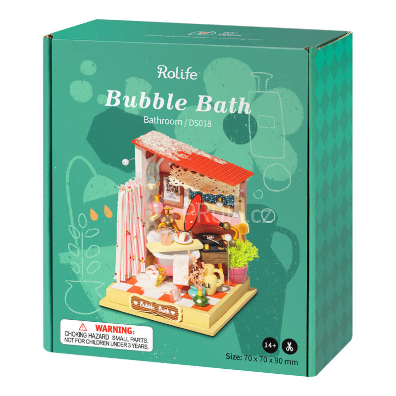 RoboTime miniatura domečku Koupelna pěnových bublin