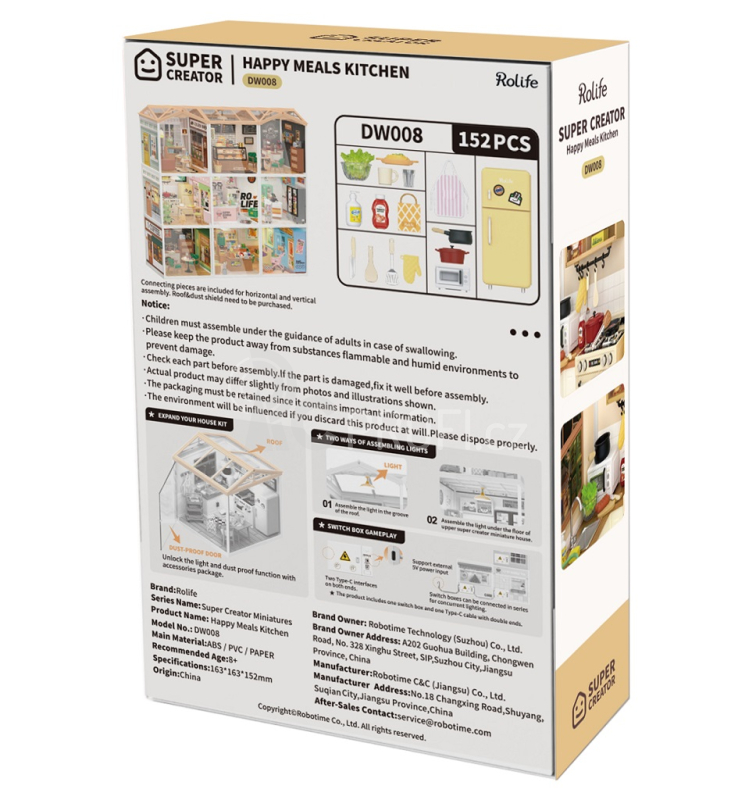 RoboTime miniatura domečku Kuchyňka Happy Meals