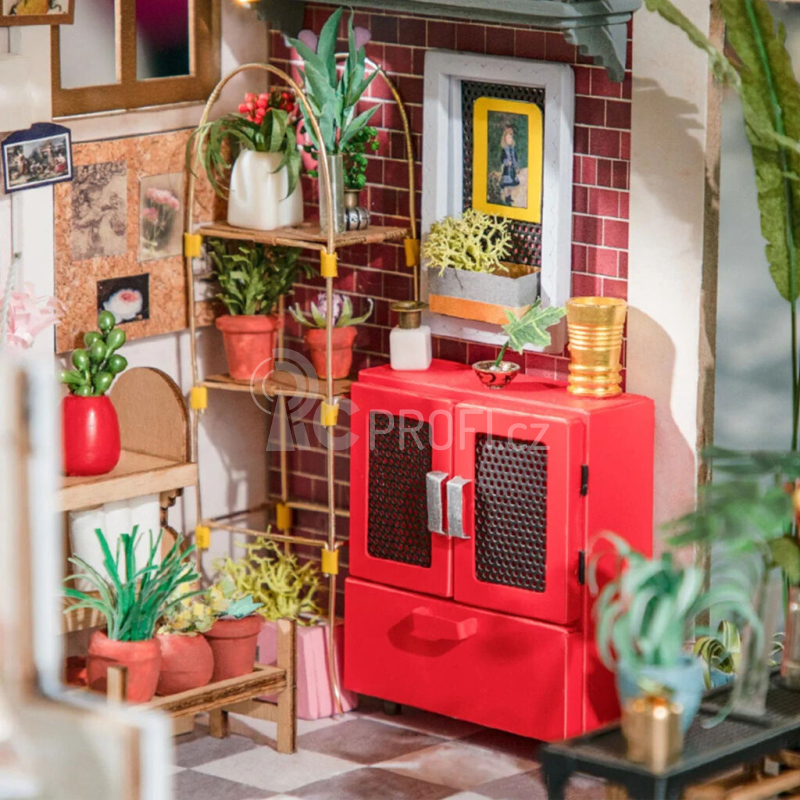RoboTime miniatura domečku Květinářství - poškozený obal