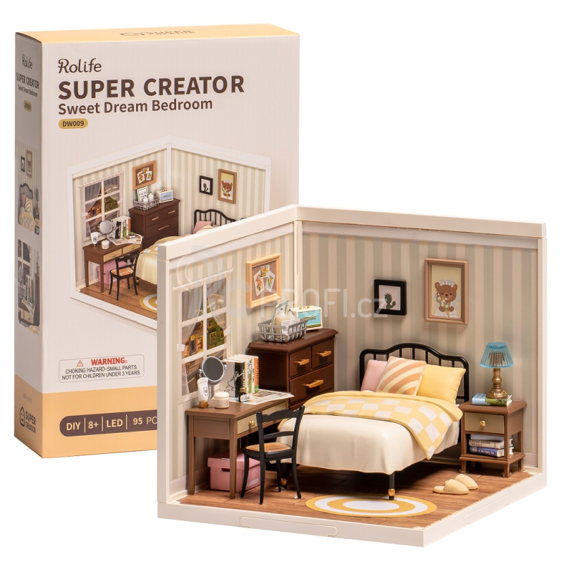 RoboTime miniatura domečku Ložnice Sweet Dream