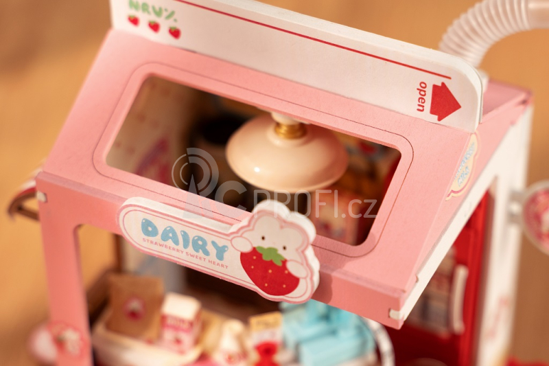 RoboTime miniatura domečku Mléčný bar Strawberry
