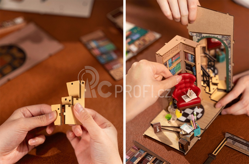 RoboTime Zarážka na knihy miniatura domečku Knihkupectví
