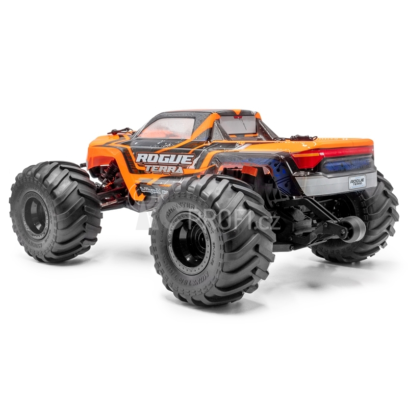 ROGUE TERRA RTR Brushed/stejnosměrný motor Monster Truck 4WD, oranžová verze