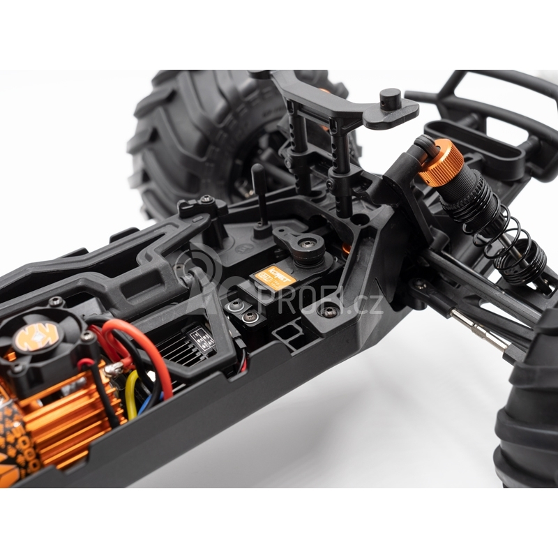 ROGUE TERRA RTR Brushed/stejnosměrný motor Monster Truck 4WD, žlutá verze