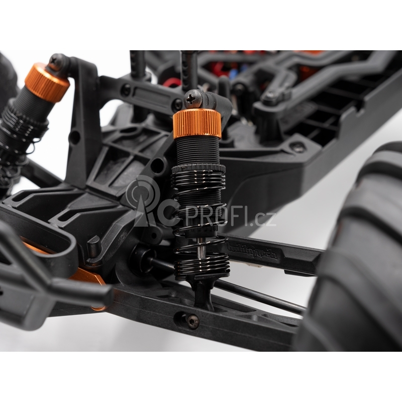 ROGUE TERRA RTR Brushed/stejnosměrný motor Monster Truck 4WD, žlutá verze