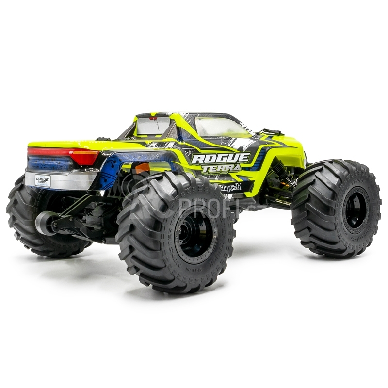 ROGUE TERRA RTR Brushed/stejnosměrný motor Monster Truck 4WD, žlutá verze