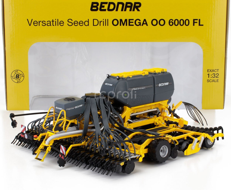 Ros-model Bednar Seminatrice Versatile Seed Drill Omega Oo 6000 Fl 1:32 Žlutá