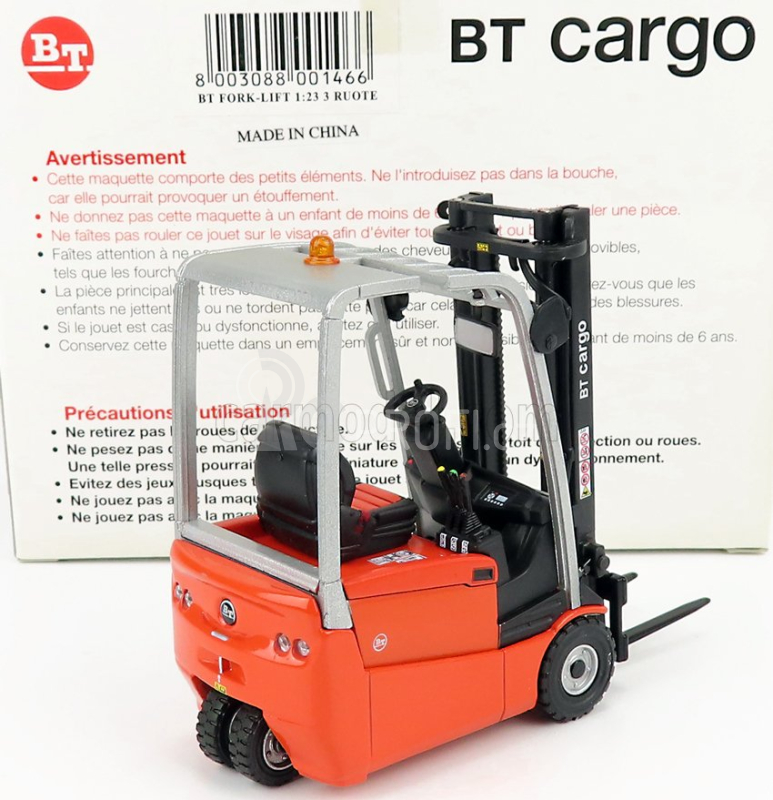 Ros-model Bt cargo B316 Carrello Elevatore Verticale - Vertical Order Picker 3 Wheels 1:23 Černá Oranžová
