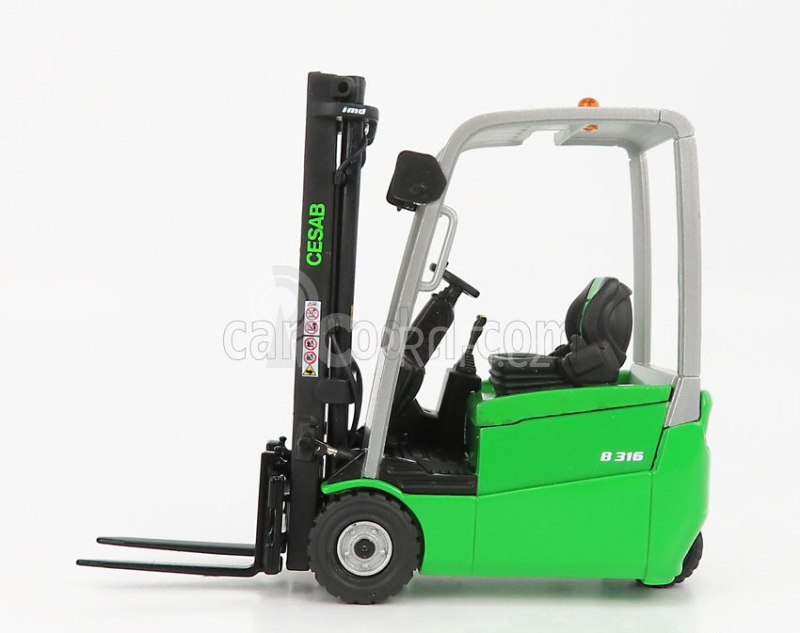 Ros-model Cesab B316 Carrello Elevatore Verticale - Vertical Order Picker 3 Wheels 1:23 Zelená Černá