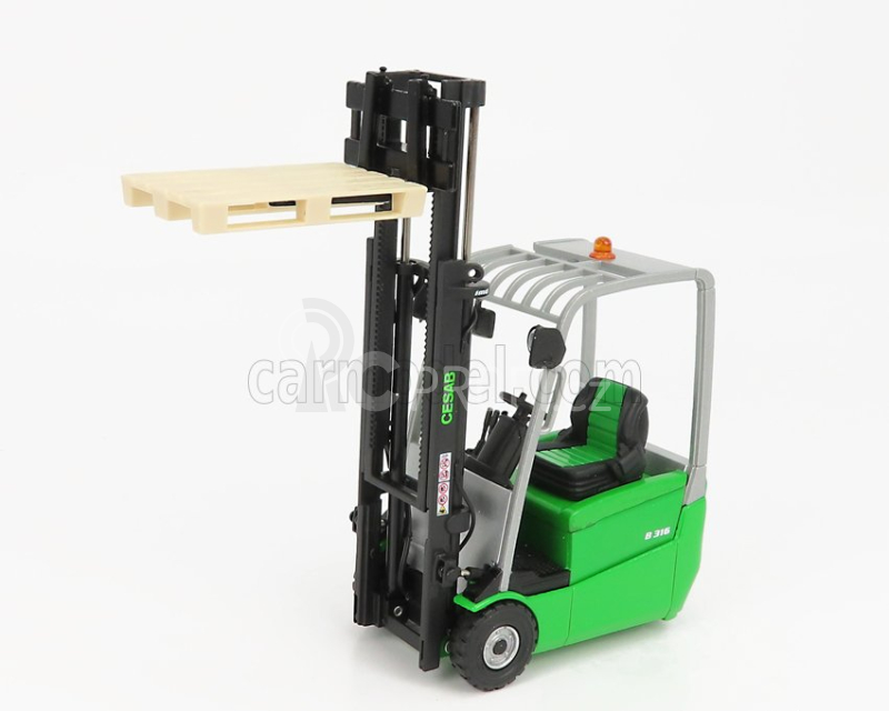 Ros-model Cesab B316 Carrello Elevatore Verticale - Vertical Order Picker 3 Wheels 1:23 Zelená Černá