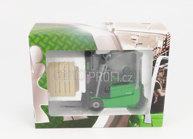 Ros-model Cesab B316 Carrello Elevatore Verticale - Vertical Order Picker 3 Wheels 1:23 Zelená Černá