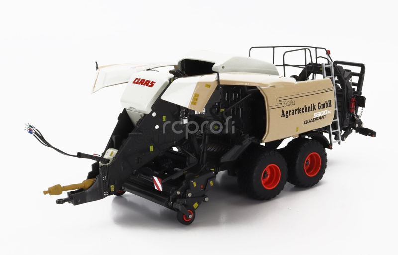 Ros-model Claas Quadrant 5300 Stotz Design - Pressa Alta Densita' 2015 1:32 Šedá Béžová Černá