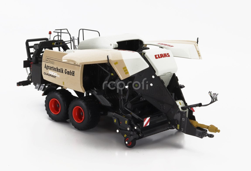 Ros-model Claas Quadrant 5300 Stotz Design - Pressa Alta Densita' 2015 1:32 Šedá Béžová Černá