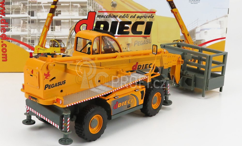 Ros-model Dieci Pegasus 40.25 Telescopic Tractor - Elevatore 1:32 Žlutá