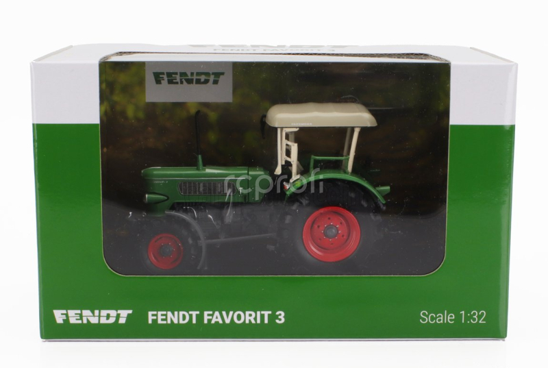 Ros-model Fendt Favorit 3 4wd Tractor 1964 1:32 Zelená Červená
