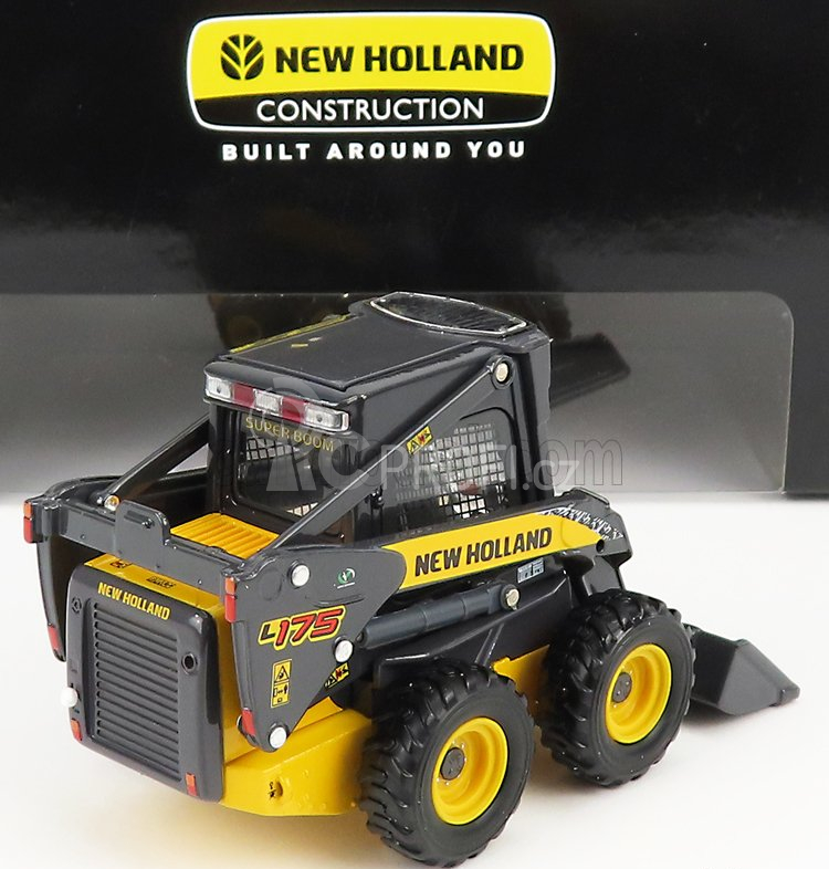 Ros-model New holland L175 Ruspa Gommata - Tractor Scraper 1:32 Žlutá Šedá