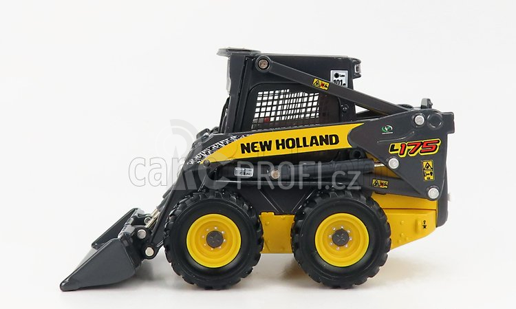 Ros-model New holland L175 Ruspa Gommata - Tractor Scraper 1:32 Žlutá Šedá