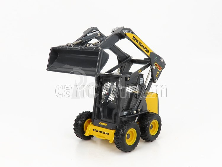 Ros-model New holland L175 Ruspa Gommata - Tractor Scraper 1:32 Žlutá Šedá