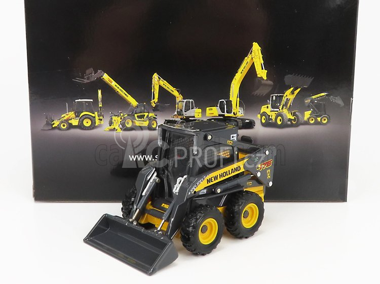 Ros-model New holland L175 Ruspa Gommata - Tractor Scraper 1:32 Žlutá Šedá