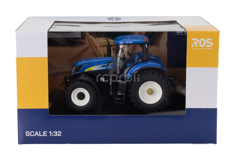 Ros-model New holland T7070 Tractor 2018 1:32 Blue