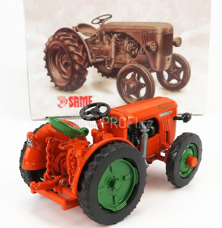 Ros-model Same D.a.25 Tractor 1952 1:32 Oranžová Zelená
